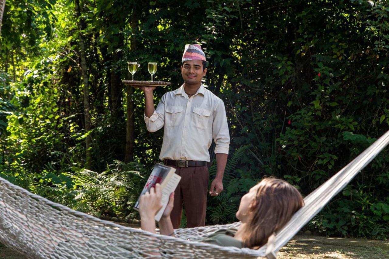 Tiger Tops Tharu Lodge Chitwan Eksteriør bilde